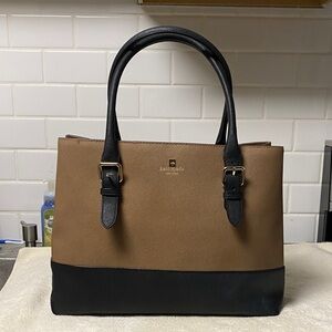 Kate Spade Tan and Black Handbag